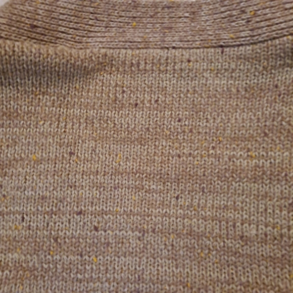 Vntg Banff Womens Wool Blend Open Cardigan Sweater Tan  Sz 16 Hong Kong - Picture 4 of 10